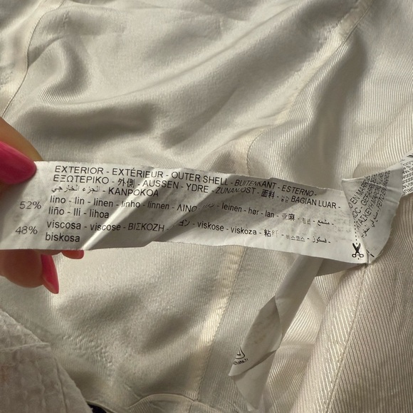 Zara Navy linen blazer - Picture 7 of 7